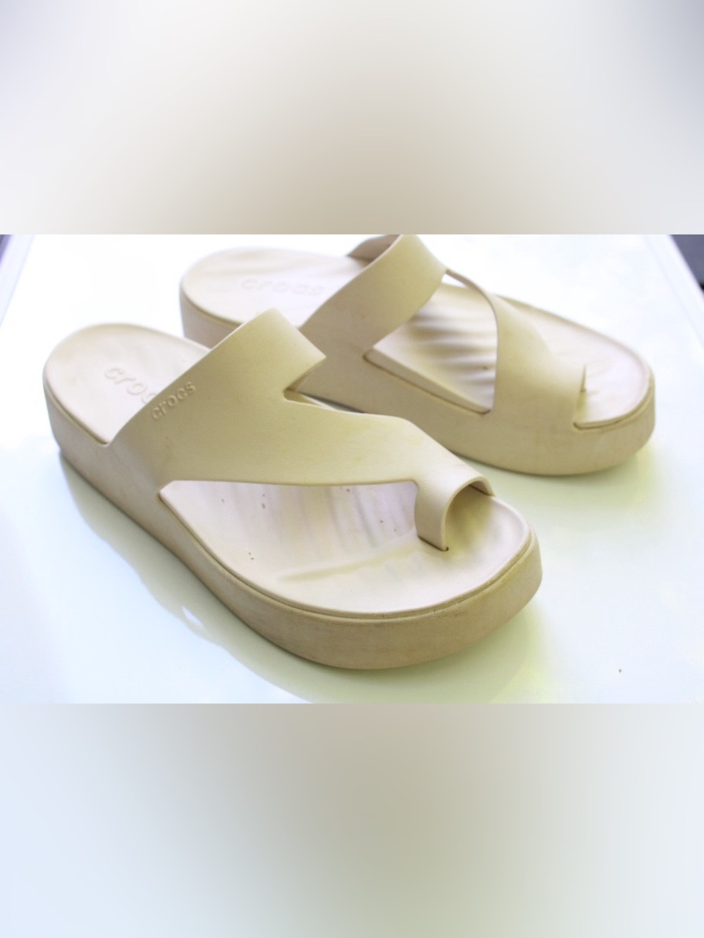 Crocs platform sandals